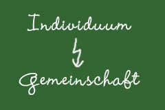 Individuum oder Gemeinschaft